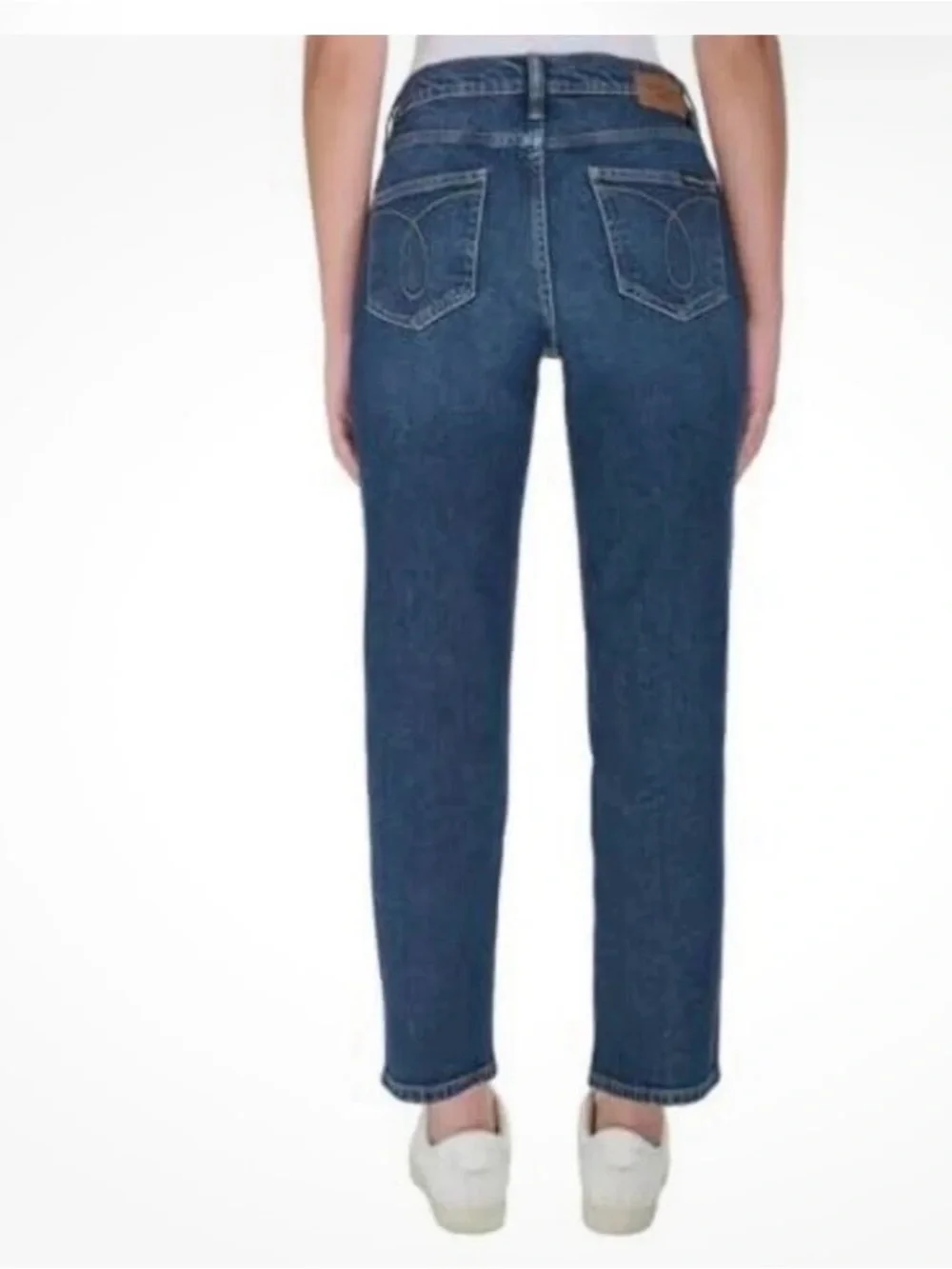 Calvin Klein Jeans Dark Blue Straight Leg Jeans - Picture 2 of 6